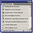 tool presets