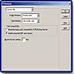 preference dialog box